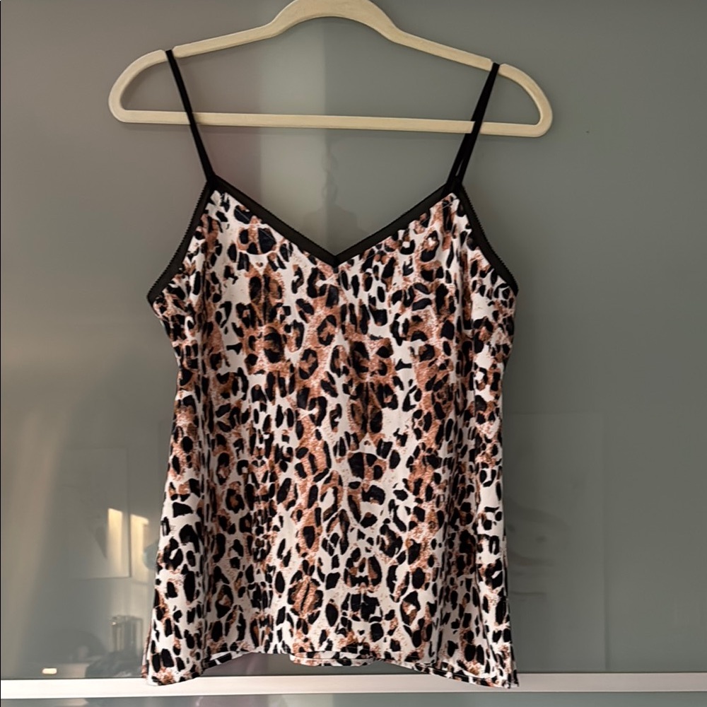 Cooper & Ella Leopard Print Fitted Camisole Top